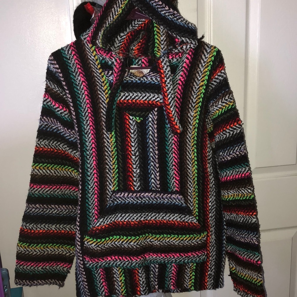 Multicolored earth rag drug rug